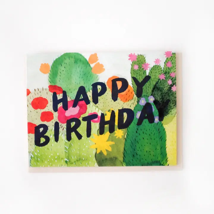 Cacti Birthday Card