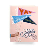 Pennant Congrats Greeting Card