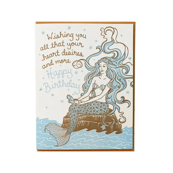 Birthday Mermaid Card