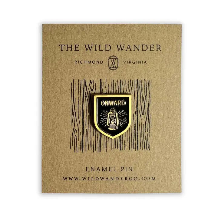 Onward Camp Lantern Enamel Pin