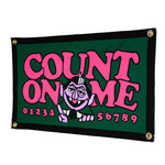 Count On Me Camp Flag