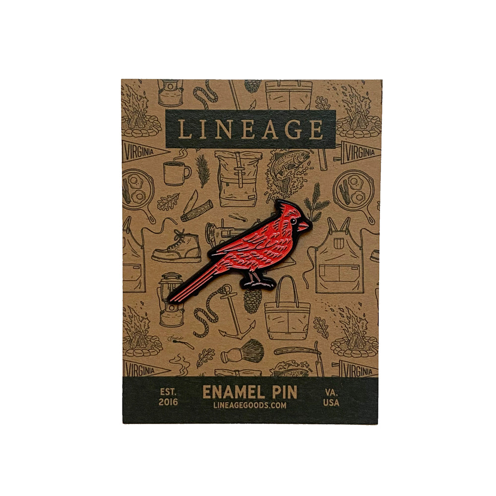 Cardinal Enamel Pin