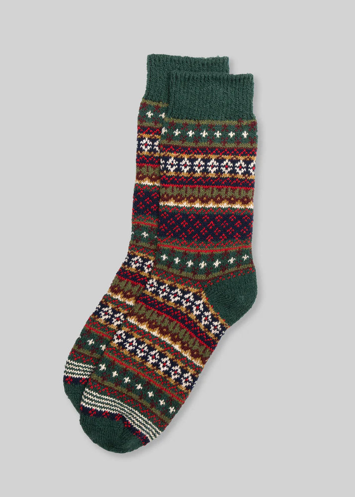 Fair Isle Crew Sock