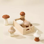 Wooden Mushrooms Playset