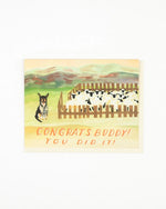 Sheep Dog Congratulations Card