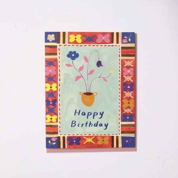 Flower Pot Birthday Card