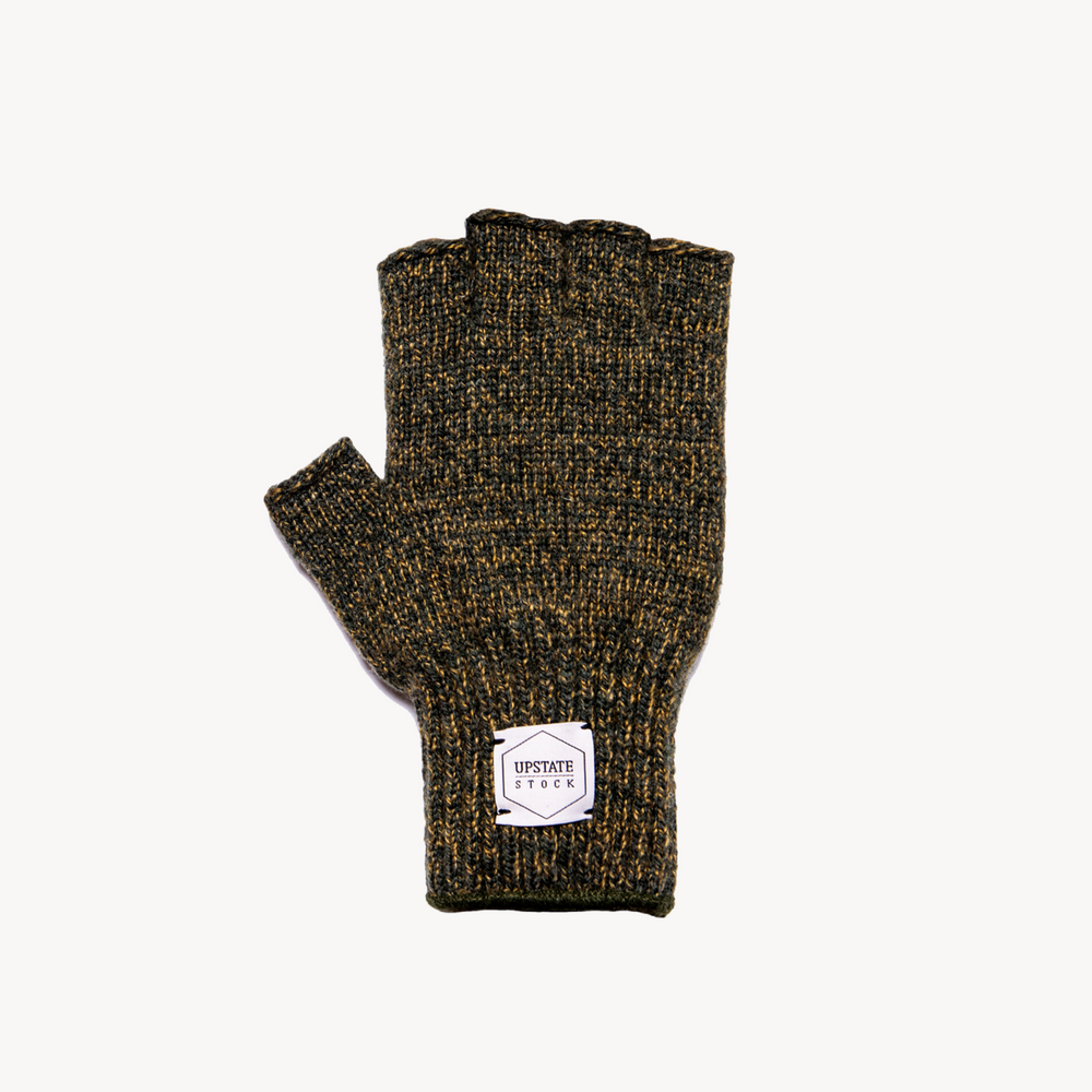 Ragg Wool Fingerless Gloves