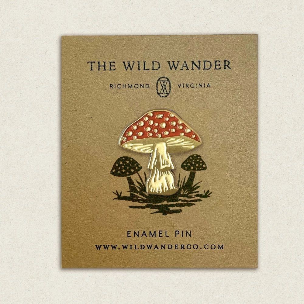 Red Mushroom Enamel Pin